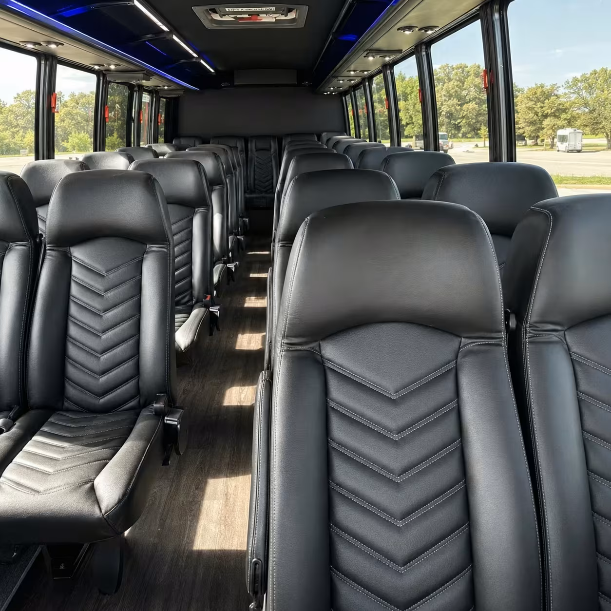 35 passenger minibus interior
