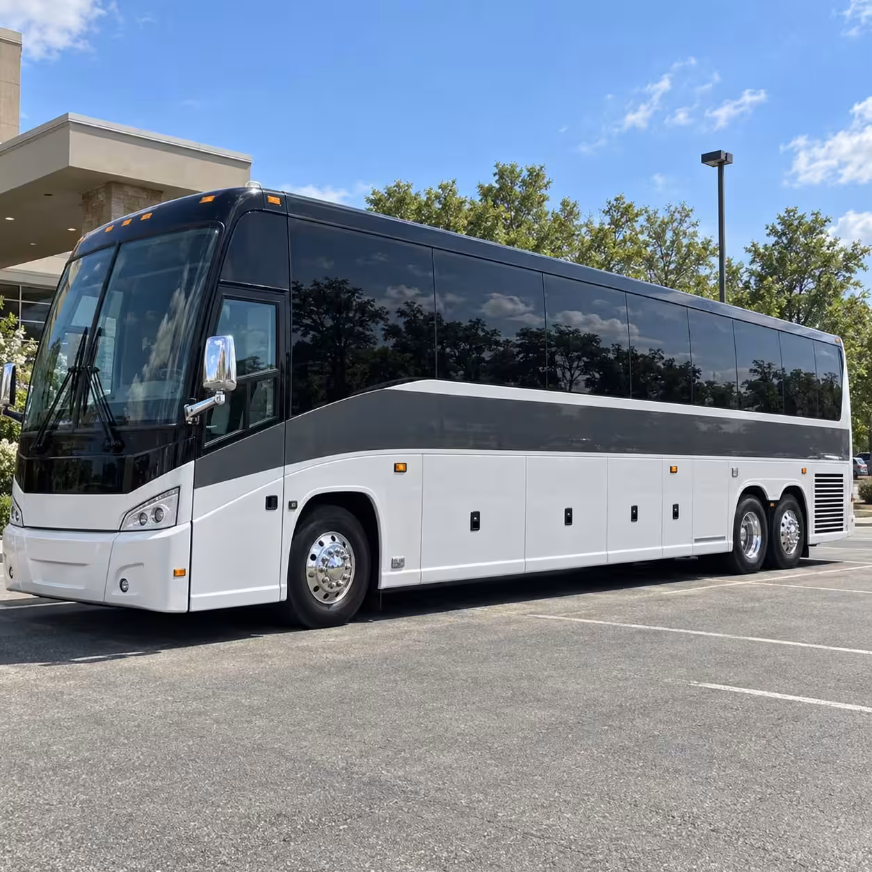 charter buses for large prom groups heading out together from corona